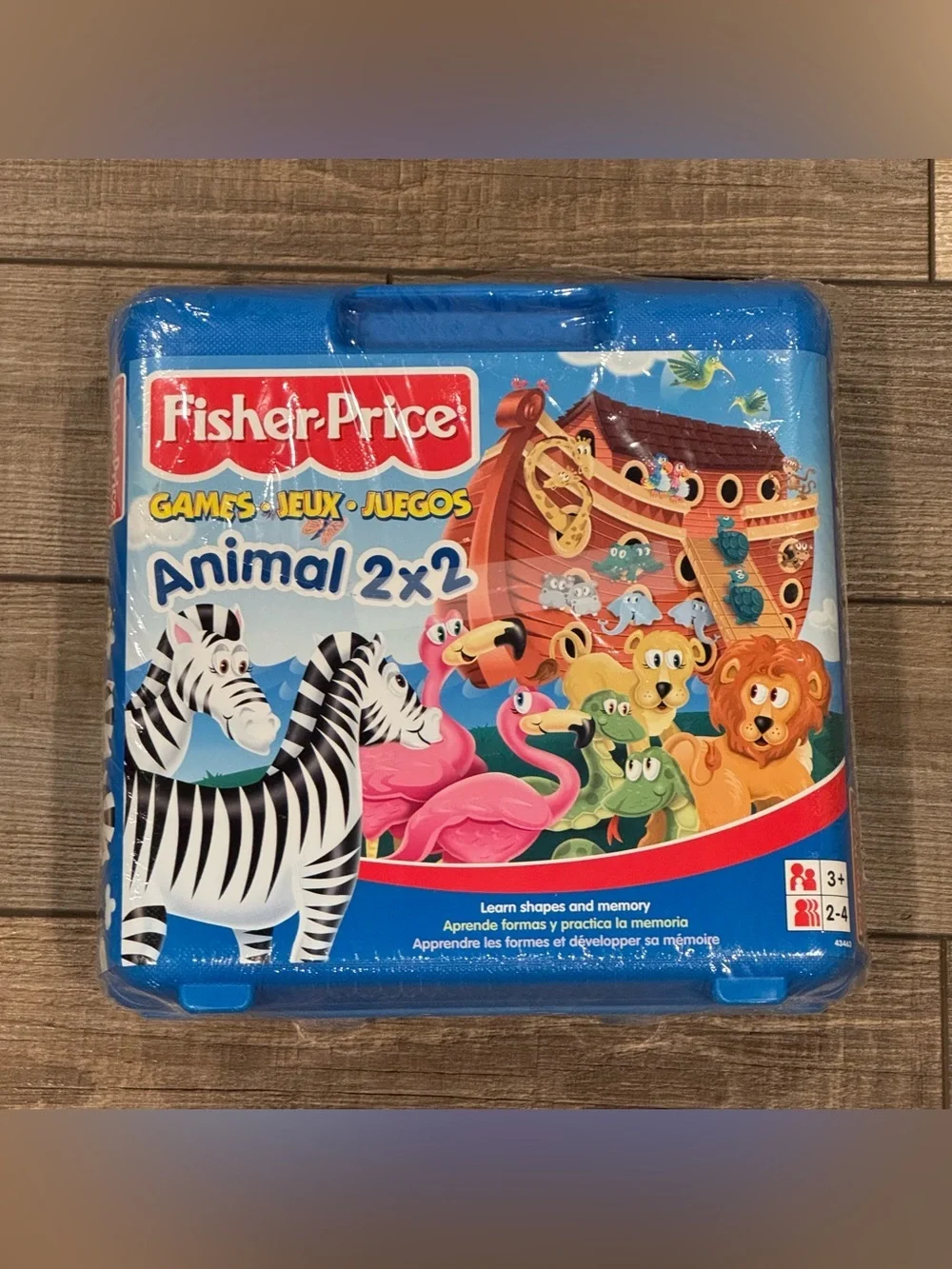 2002 Fisher Price Animal 2x2 Noahs Ark Matching Game New but seal is ripped